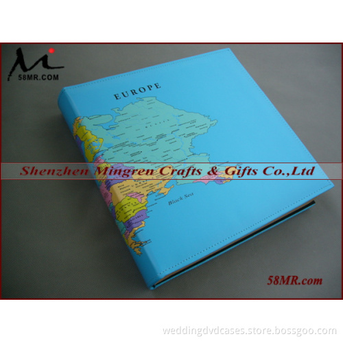 Elegant PU Leather Wedding Memo PP Pocket Slip in Photo Album Book Wholesale with Photo Pocket